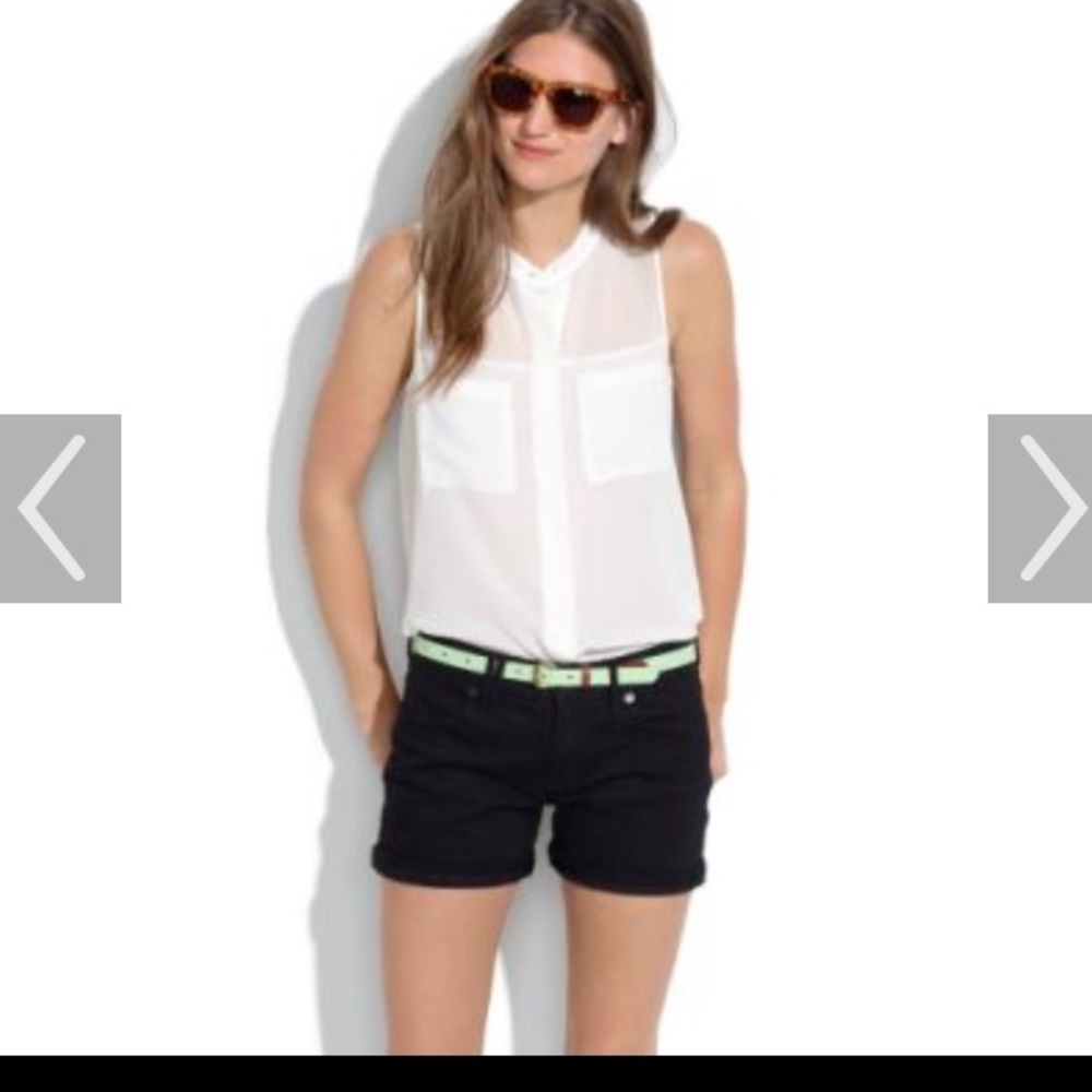 Madewell midi shorts.